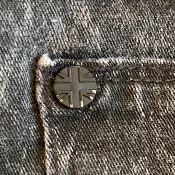 Hudson Jeans NICO Super Skinny Acid Wash Black Jeans Size 32 EUC - Picture 5 of 11